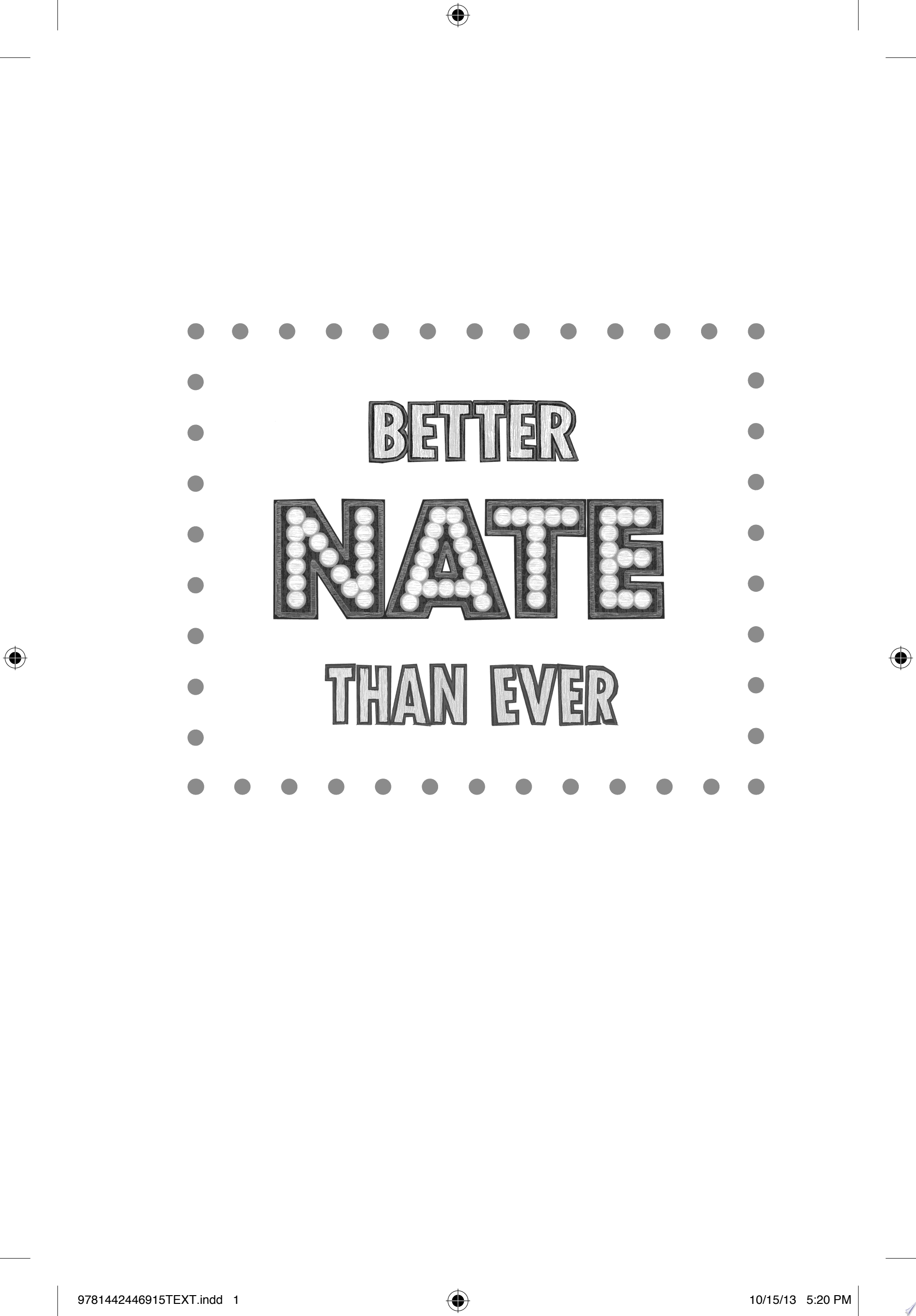 Image for "Better Nate Than Ever"