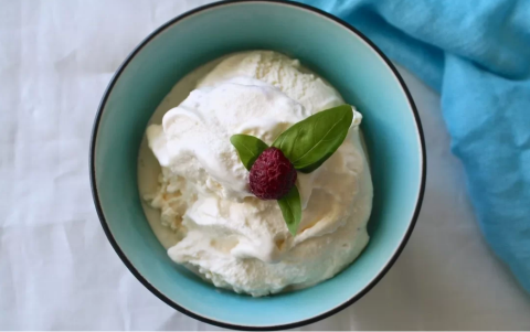 bowl of hot ice cream