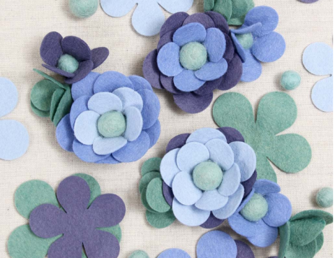 felt flowers