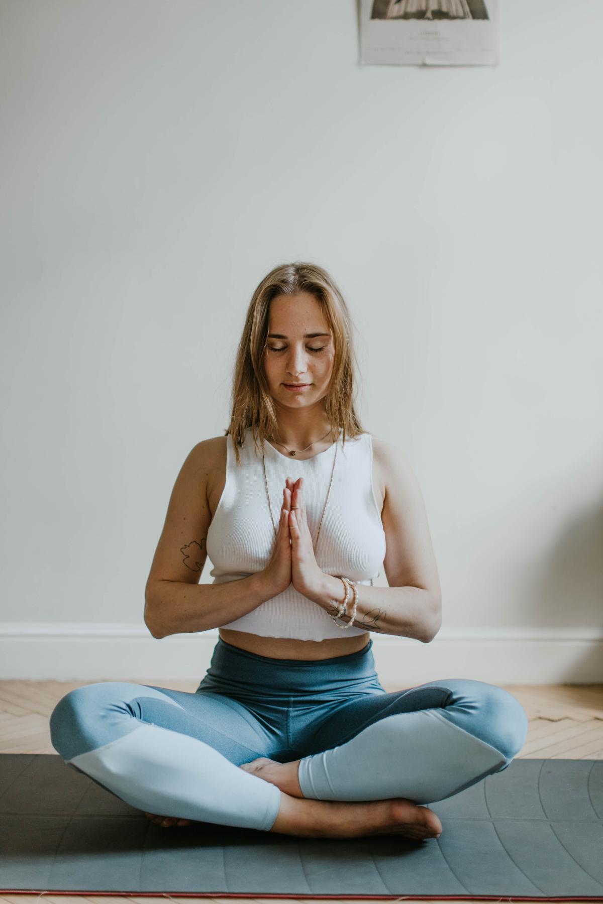 Woman meditating